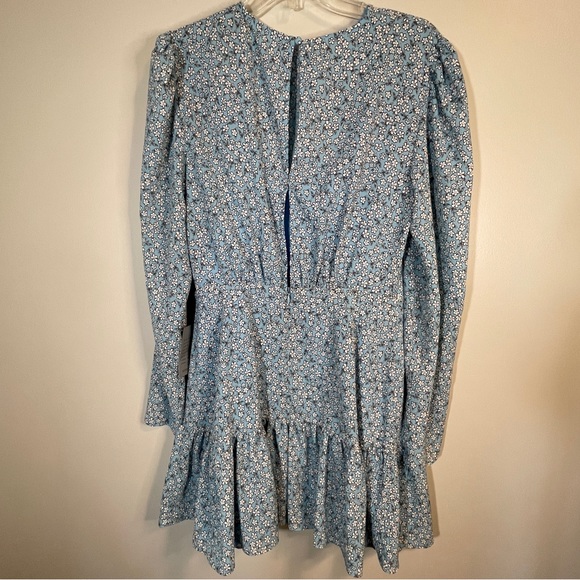 Finders Keepers Blue Blossom Floral Mini Dress Size L - Picture 7 of 11